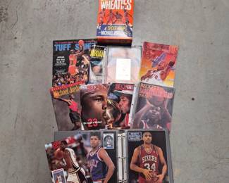 177 BinderFilled1990sBasketballMagazinesMichaelJordanWheatiesBox