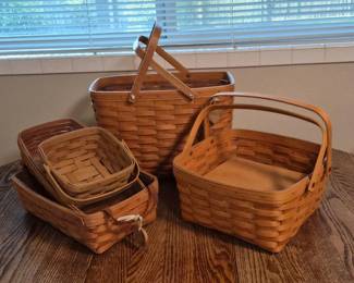 102 LongabergerBasketCollectionofFive1990s