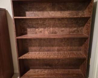 129 GracefulAmishWoodBookshelfSubtleWaterfallEdges