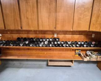 163 WallofScrewsNailFastenersinCoffeeCans