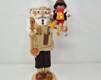 64 SteinbachGeppettoPinocchioNutcracker16InchTall