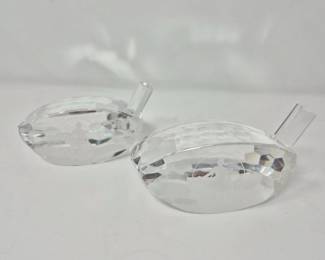 49 PairofSwarovskiStyleCrystalGolfClubFigures