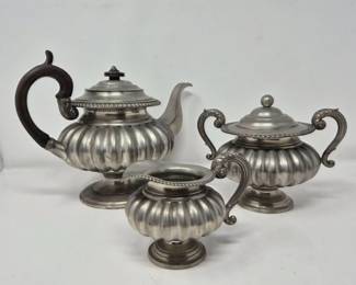 136 JamesDixonSonsPewterwareTeaSet