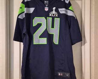 192 SeattleSeahawksMarshawnLynch24JerseySuperBowlXLIXSizeXL