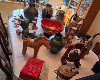 Dining room table view