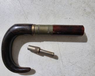19th century cane gun handle