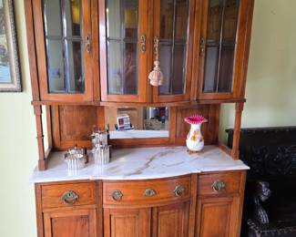 Beautiful antique European breakfront.