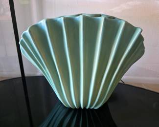 Monumental LARGE one-of-a-kind Van Briggle Pottery clam.  