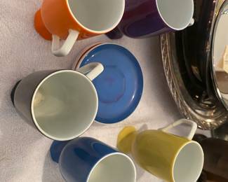 retro coffee cup set