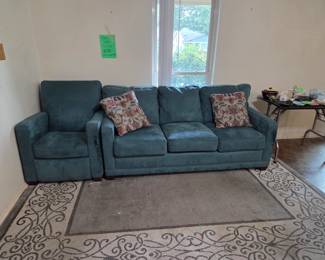 Lazy boy sofa and chair. About 3 ish years old. Has some cat scratches