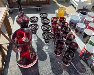 Bohemian glassware