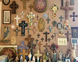 Religious Crosses, Saint Figurines