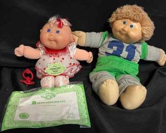 Vintage Cabbage Patch Dolls – Avon & Original with Birth Certificate

