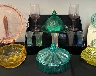 Tiara, Jeanette, Anchor Hocking, Indiana Glass And More Colorful Glassware
