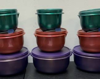 (3) Vintage Never-Used Tupperware “Chameleon Prep” Bowl SETS
