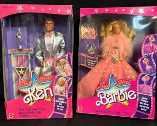 Vintage 1988 Superstar Barbie And Ken