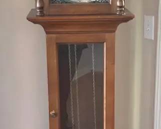 “Tempus Fugit” Barwick Grandfather Clock – Westminster Chime, Model No. 4878
