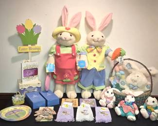 Vintage Easter Collection – Plush Bunnies, Towels, Books, Décor & More