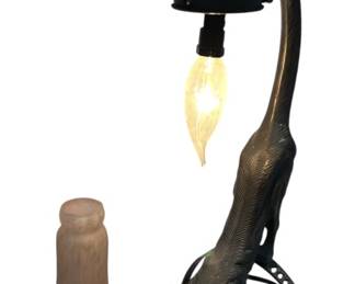Metal Black Cat Lamp 