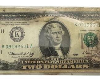 Series 1976 Two Dollar Bill 