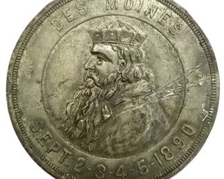 Antique Iowa State Capitol Coin 