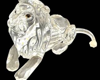 Swarovski Crystal Lion Figurine 