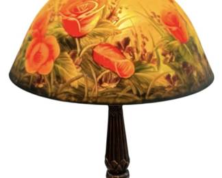 Gorgeous Floral Glass Lamp 
