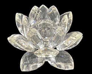Swarovski Crystal Lotus Candle Holder 