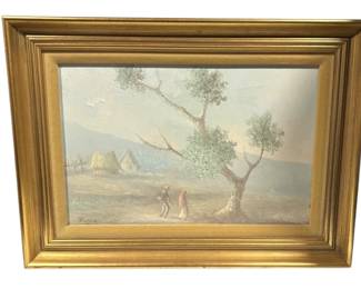 1968 Vintage Signed Landscape Painting 
