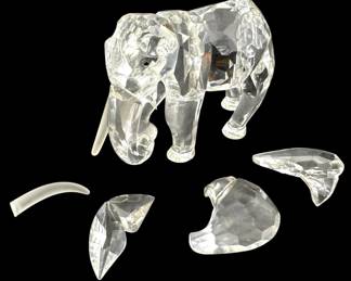 Swarovski Crystal Elephant Figurine 
