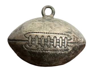 Sterling Silver Football Pendant 