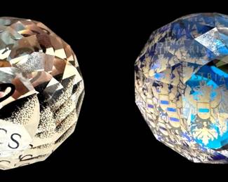 Swarovski Sphere Paperweights 