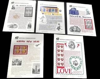 5 NEW American Commemorative Stamps 