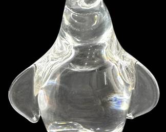 Steuben Penguin Paperweight Figurine 