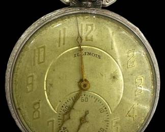 Vintage Illinois Pocket Watch 