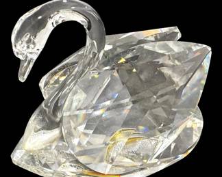 Swarovski Crystal Swan Figurine 