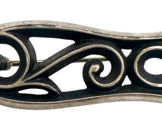 Avery Sterling Silver Fish Brooch 