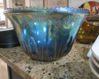 Vintage Indiana Blue Carnival Glass