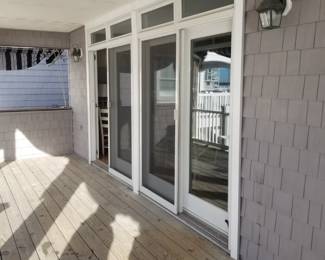Sliding glass doors