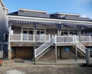 Vinyl railings; awnings