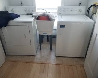 Washing machine; laundry sink; GAS dryer