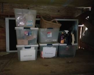 Household supplies - many new in packaging