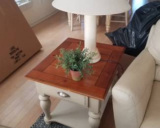 End table; table lamp - two available