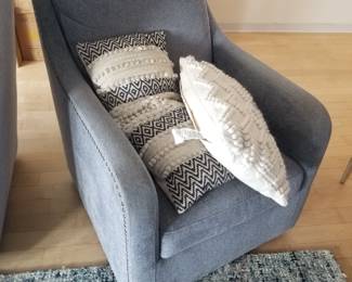 Lillian August swivel chairs - two available