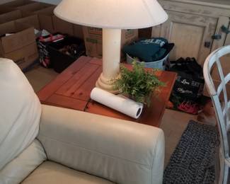 End table; table lamp - two available