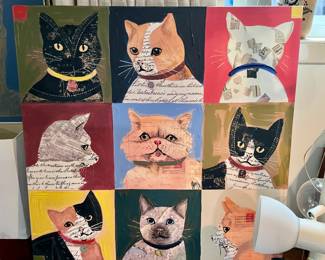 Giclee print of cats