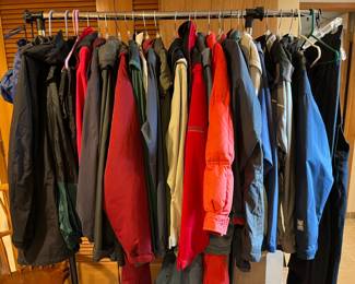 Coats! All good brands: Pacific Trails, Eddie Bauer, JLC, Sense, Sterns, London Fog
