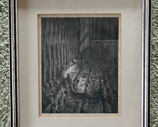 Gustav Dore' print - Westminster Abbey, The Choir 