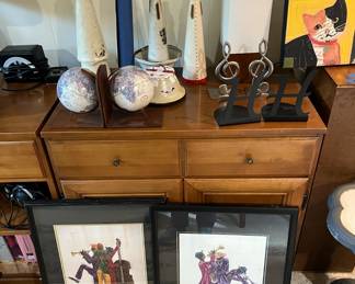 Bookends, cup mutes, jazz prints
