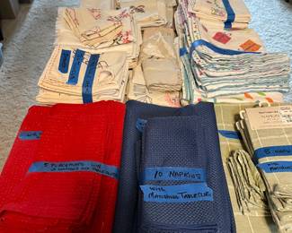 Lots & lots of linens